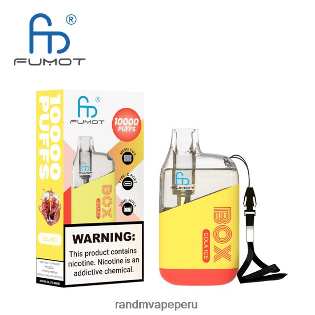 Fumot RandM Vape - Fumot Original RandM Tornado Box Dispositivo vapeador con control de flujo de aire 10000 1 ud. RXFLT8100 hielo de cola