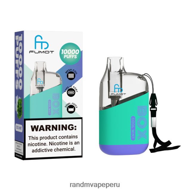 RandM Tornado Sale - Fumot Original RandM Tornado Box Dispositivo vapeador con control de flujo de aire 10000 1 ud. RXFLT887 menta fresca