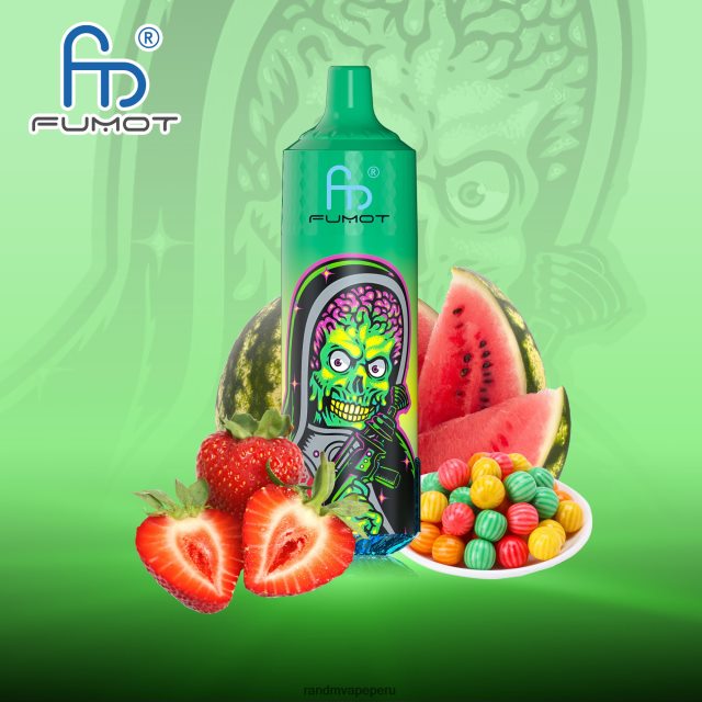 RandM Vape Perú - Fumot RandM Tornado Dispositivo vape 9000 pro con batería y pantalla ejuice versión 1 RXFLT8201 chicle de fresa sandía