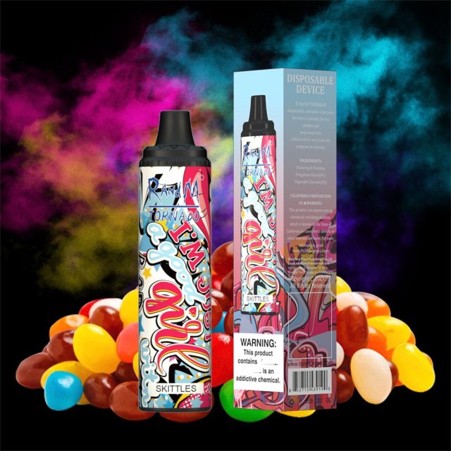 RandM Shop Vape - RandM Tornado Dispositivo vape pod con control de flujo de aire 6000 1 pieza RXFLT8294 juego de bolos