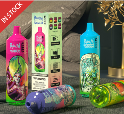 RandM Shop Vape - RandM Tornado Dispositivo vape pod 9000 1 pieza versión 2 RXFLT8154 cereza gaseosa