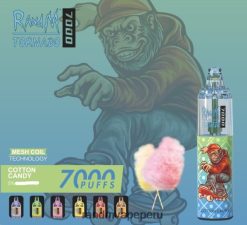 RandM Vape Perú - RandM Tornado Dispositivo vapeador con control de flujo de aire 7000 1 ud. RXFLT8181 algodón de azúcar